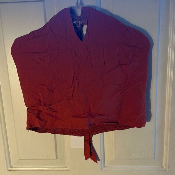 Lucy Paris Women's Nadine Patchwork Halter Top - Rust - Picture 2 of 3